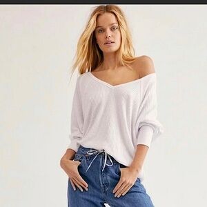 NWT Free People Santa Clara Thermal Pullover